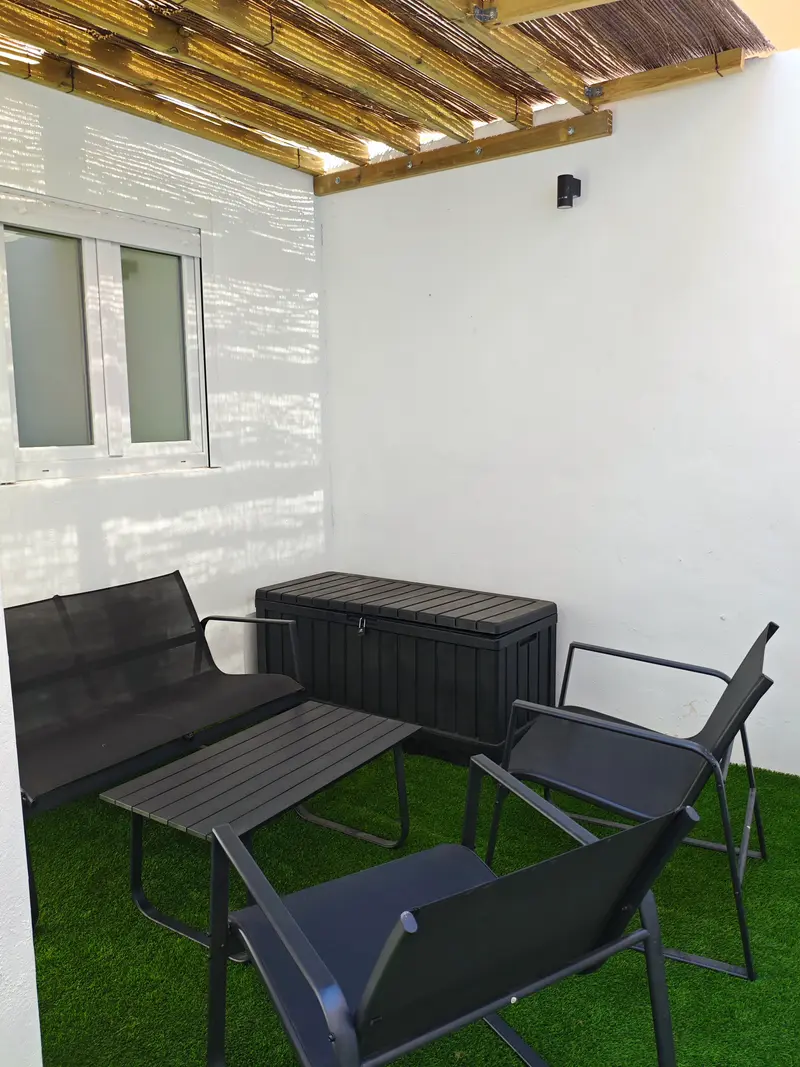 Dormitorio con dos camas